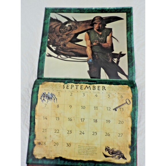 Magic The Gathering 1997  Wall Calendar 12 Magic Art Paintings 12x14 inches EUC - Picture 8 of 14